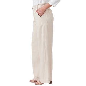 Democracy /Wit & Wisdom Soft Linen High Rise Trouser Pants